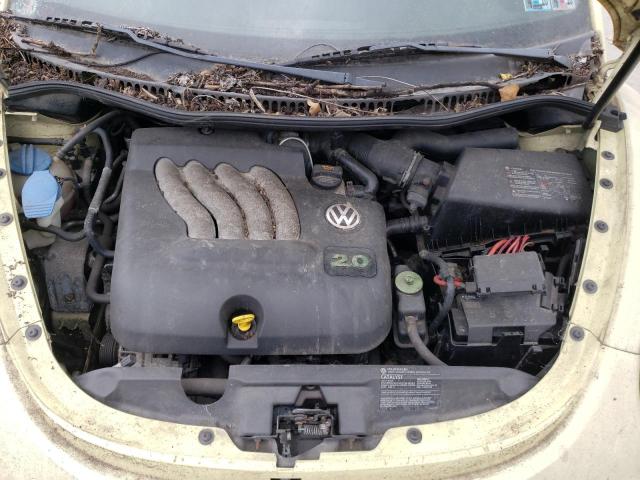 3VWBM31Y45M369612 - 2005 VOLKSWAGEN NEW BEETLE GL 黄色 照片 11