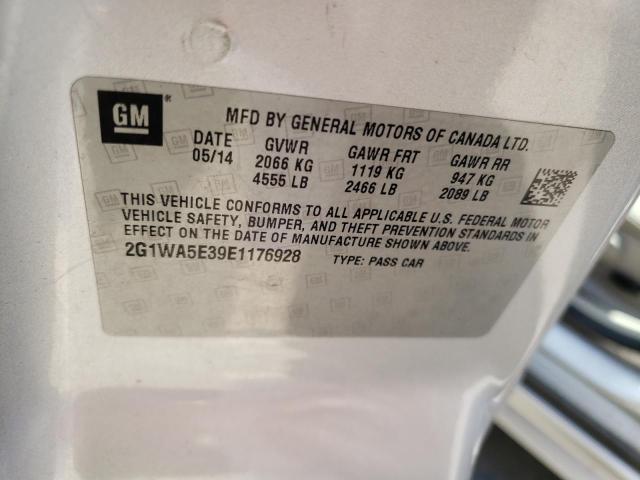 2G1WA5E39E1176928 - 2014 CHEVROLET IMPALA LIM LS SILVER photo 12