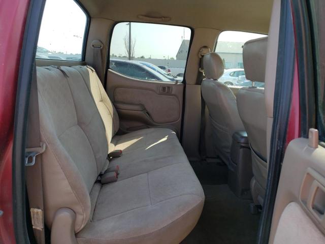 5TEGM92N64Z383528 - 2004 TOYOTA TACOMA DOUBLE CAB PRERUNNER BURGUNDY photo 10