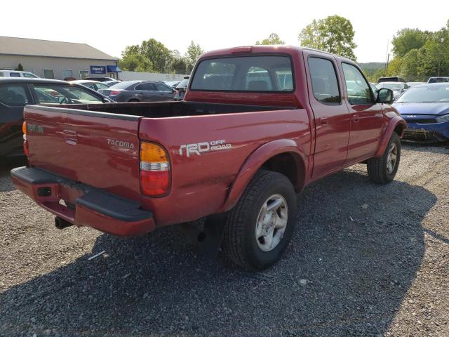 5TEGM92N64Z383528 - 2004 TOYOTA TACOMA DOUBLE CAB PRERUNNER BURGUNDY photo 3