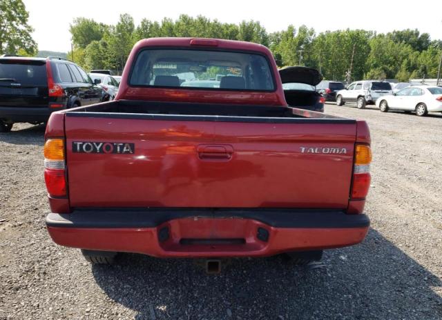 5TEGM92N64Z383528 - 2004 TOYOTA TACOMA DOUBLE CAB PRERUNNER BURGUNDY photo 6