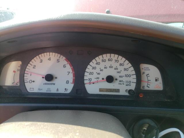 5TEGM92N64Z383528 - 2004 TOYOTA TACOMA DOUBLE CAB PRERUNNER BURGUNDY photo 9