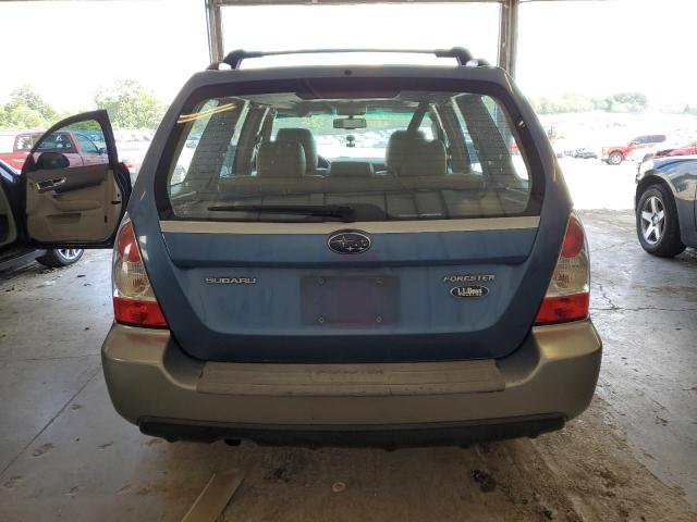 JF1SG67697H709786 - 2007 SUBARU FORESTER 2.5X LL BEAN BLUE photo 6