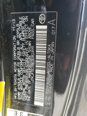 JTKJF5C78E3082499 - 2014 TOYOTA SCION TC შავი ფოტო 12