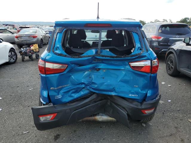 MAJ6S3GLXKC266154 - 2019 FORD ECOSPORT SE BLUE photo 6