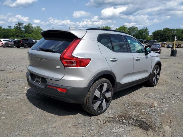 YV4ED3UW9P2961718 - 2023 VOLVO XC40 RECHARGE PLUS SILVER photo 3