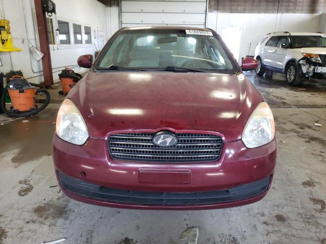 KMHCN4AC9BU540856 - 2011 HYUNDAI ACCENT GLS MAROON photo 5