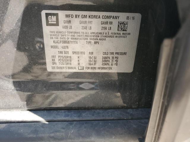 KL4CJFSB8GB711174 - 2016 BUICK ENCORE CONVENIENCE 灰色 照片 14