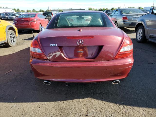 WDBWK54FX7F137632 - 2007 MERCEDES-BENZ SLK 280 BURGUNDY photo 6