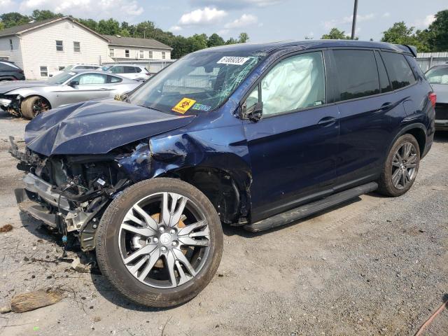 5FNYF8H57MB010466 - 2021 HONDA PASSPORT EXL Azul foto 1