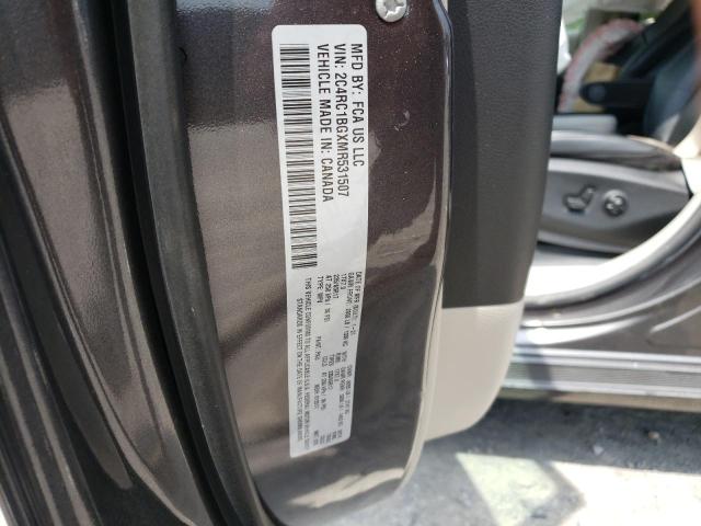 2C4RC1BGXMR531507 - 2021 CHRYSLER PACIFICA TOURING L GRAY photo 13