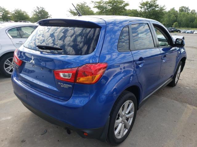 4A4AR3AU4FE010936 - 2015 MITSUBISHI OUTLANDER ES BLUE photo 3