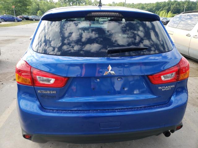 4A4AR3AU4FE010936 - 2015 MITSUBISHI OUTLANDER ES BLUE photo 6