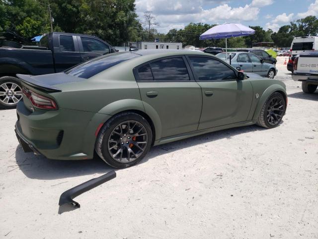 2C3CDXL92LH207255 - 2020 DODGE CHARGER SRT HELLCAT GREEN photo 3