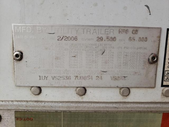 1UYVS25367U985424 - 2007 UTILITY TRAILER WHITE photo 10