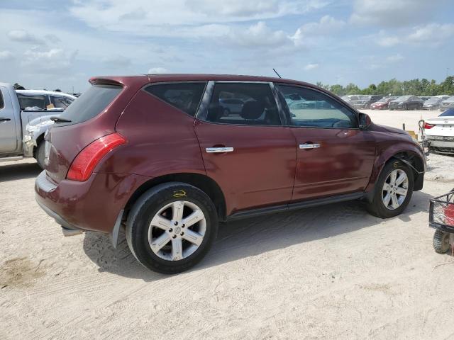 JN8AZ08W46W521350 - 2006 NISSAN MURANO SL BURGUNDY photo 3