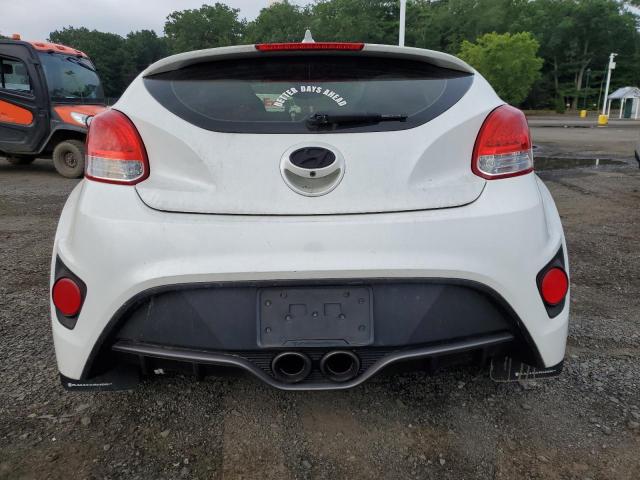 KMHTC6AE0FU222651 - 2015 HYUNDAI VELOSTER TURBO WHITE photo 6