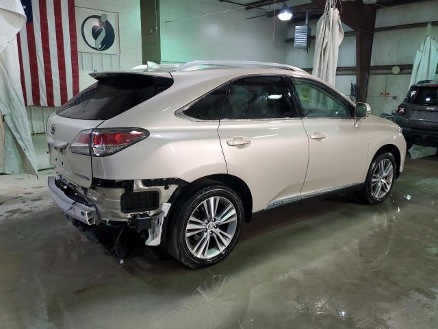 2T2BC1BA8FC009521 - 2015 LEXUS RX 450H CREAM photo 3