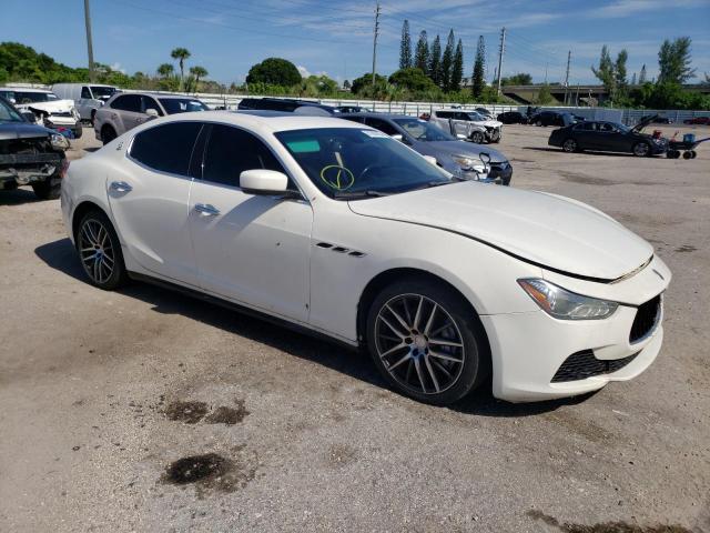 ZAM57XSA9E1084316 - 2014 MASERATI GHIBLI WHITE photo 4