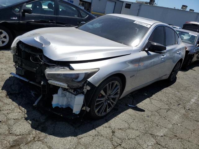 JN1FV7AP8JM460147 - 2018 INFINITI Q50 RED SPORT 400 SILVER photo 1