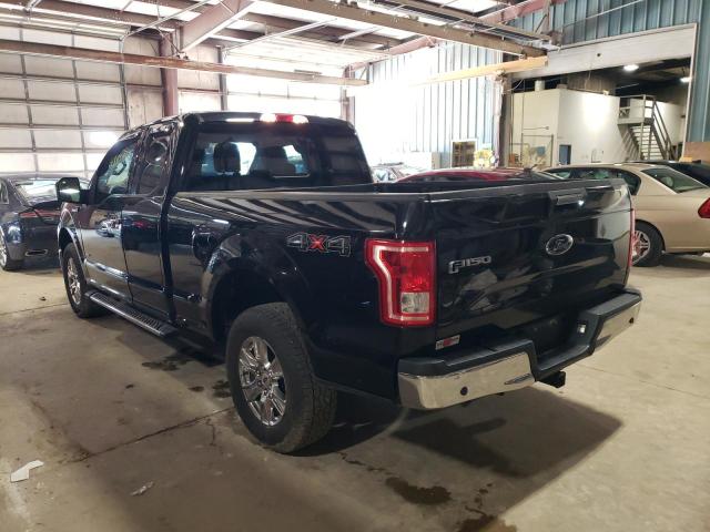 1FTFX1EGXHKD39883 - 2017 FORD F150 SUPER CAB BLACK photo 2