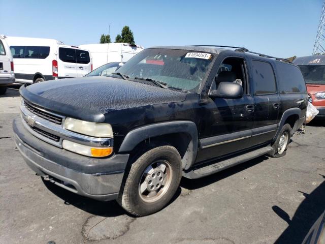 3GNEC16T72G251978 - 2002 CHEVROLET SUBURBAN C1500 BLACK photo 1