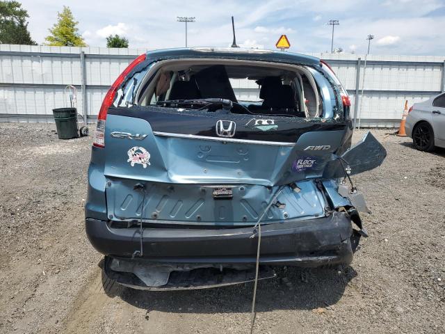 2HKRM4H30EH647249 - 2014 HONDA CR-V LX TEAL photo 6