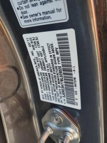 5J6RE3H77BL029020 - 2011 HONDA CR-V EXL GRAY photo 13