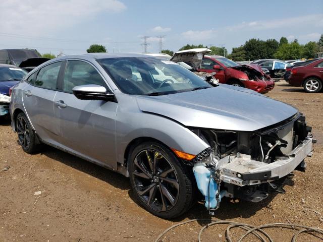 2HGFC2F81KH593765 - 2019 HONDA CIVIC SPORT 银色 照片 4