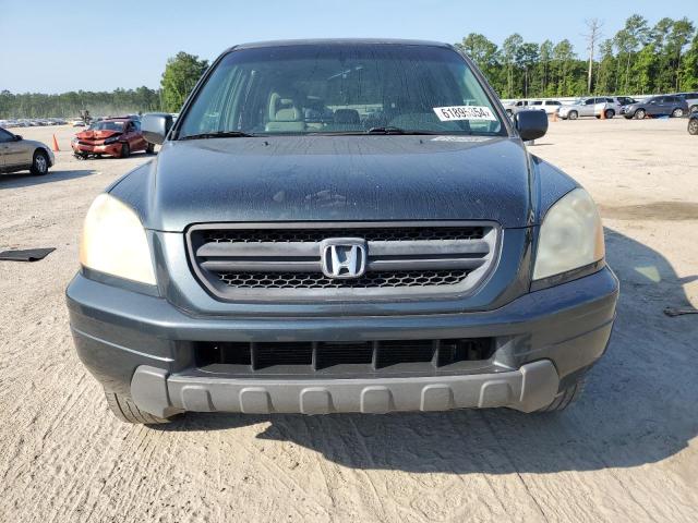 2HKYF18554H617278 - 2004 HONDA PILOT EXL BLUE photo 5