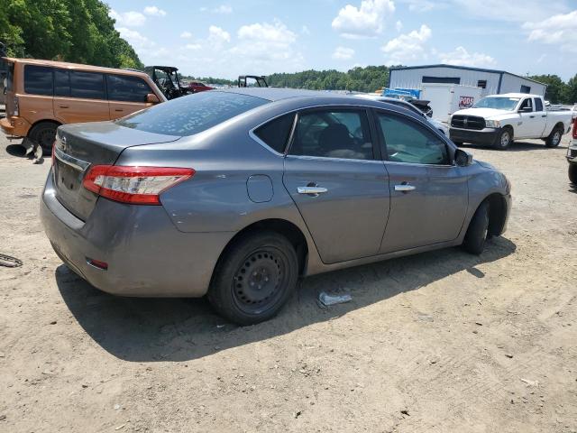 3N1AB7APXFY352975 - 2015 NISSAN SENTRA S GRAY photo 3