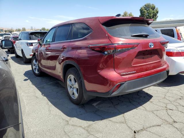 5TDBBRCH1PS564742 - 2023 TOYOTA HIGHLANDER HYBRID LE BURGUNDY photo 2