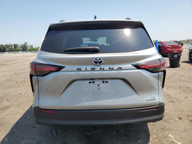 5TDBRKEC1MS052723 - 2021 TOYOTA SIENNA LE ვერცხლისფერი ფოტო 6