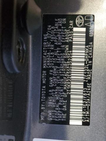 2T1KR32E55C352254 - 2005 TOYOTA COROLLA MA XR GRAY photo 14