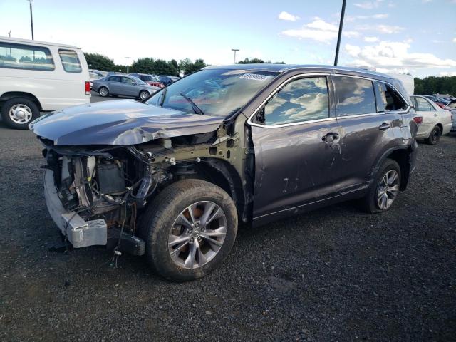 5TDJKRFH8FS168281 - 2015 TOYOTA HIGHLANDER XLE Boz foto 1