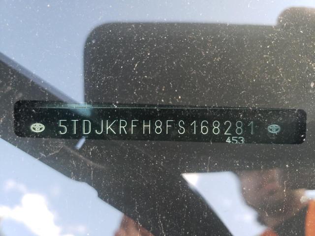 5TDJKRFH8FS168281 - 2015 TOYOTA HIGHLANDER XLE Boz foto 14