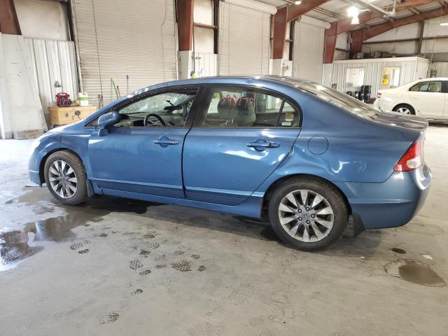 2HGFA16859H330138 - 2009 HONDA CIVIC EX BLUE photo 2