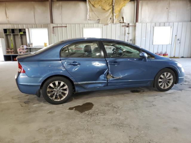 2HGFA16859H330138 - 2009 HONDA CIVIC EX BLUE photo 3