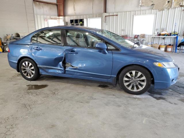 2HGFA16859H330138 - 2009 HONDA CIVIC EX BLUE photo 4