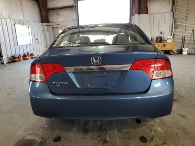 2HGFA16859H330138 - 2009 HONDA CIVIC EX BLUE photo 6