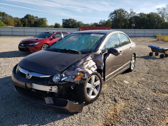 2HGFA1F63BH530858 - 2011 HONDA CIVIC LX-S بني صورة 9