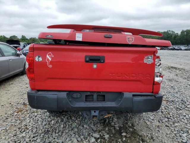 5TFRM5F10GX099851 - 2016 TOYOTA TUNDRA DOUBLE CAB SR/SR5 RED photo 6