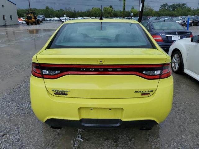 1C3CDFBH2DD135250 - 2013 DODGE DART SXT YELLOW photo 6