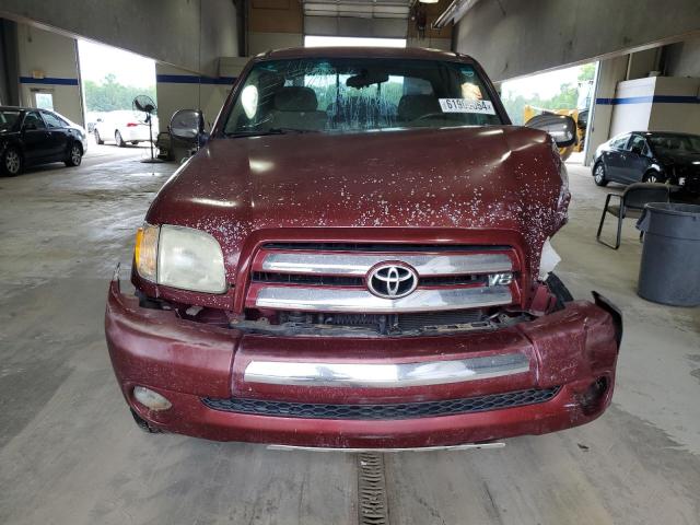5TBBT44124S449251 - 2004 TOYOTA TUNDRA ACCESS CAB SR5 BURGUNDY photo 5