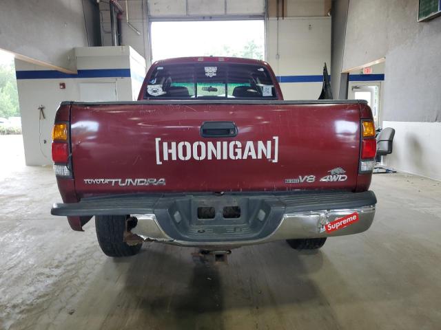 5TBBT44124S449251 - 2004 TOYOTA TUNDRA ACCESS CAB SR5 BURGUNDY photo 6