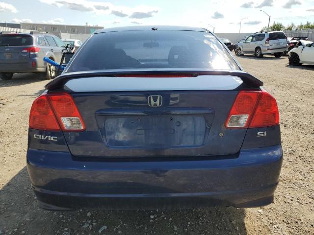 2HGES16854H927811 - 2004 HONDA CIVIC SI BLUE photo 6