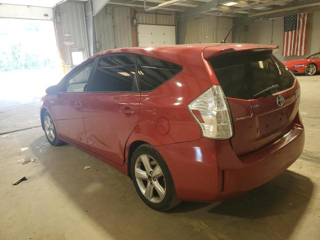 JTDZN3EU5C3185221 - 2012 TOYOTA PRIUS V RED photo 2