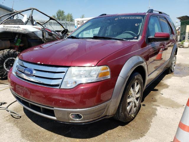 1FMDK02W68GA28302 - 2008 FORD TAURUS X SEL MAROON photo 1