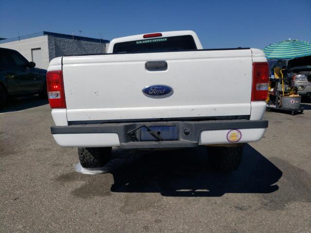 1FTYR14U07PA20584 - 2007 FORD RANGER SUPER CAB WHITE photo 6