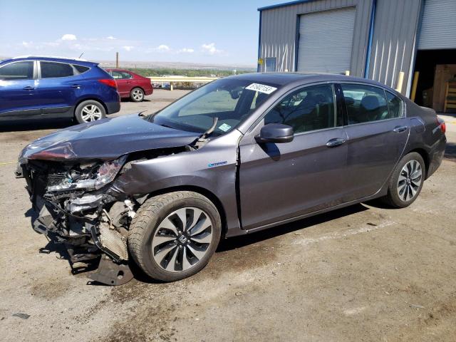 1HGCR6F51FA001039 - 2015 HONDA ACCORD HYBRID EXL GRAY photo 1